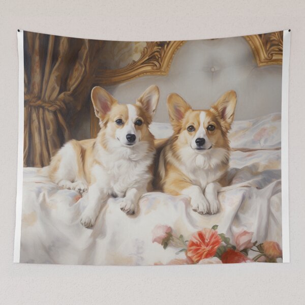 Item preview, Corgi Companions in Neoclassical Elegance designed and sold by furrypixels.