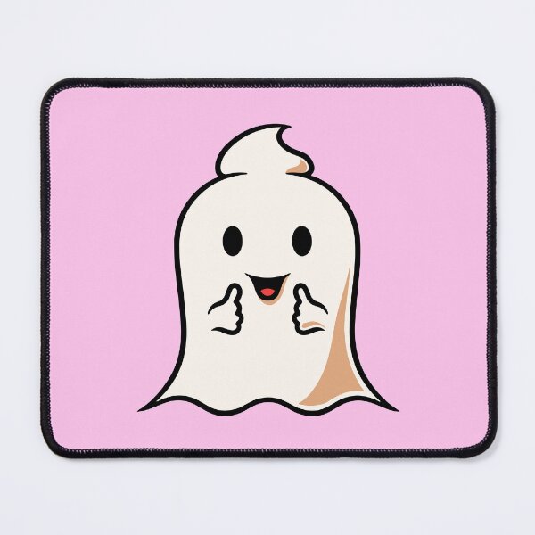Item preview, Cute ghost smiling cartoon illustration designed and sold by cubbone.