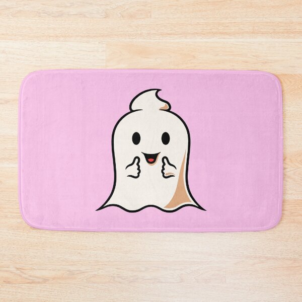 Item preview, Cute ghost smiling cartoon illustration designed and sold by cubbone.