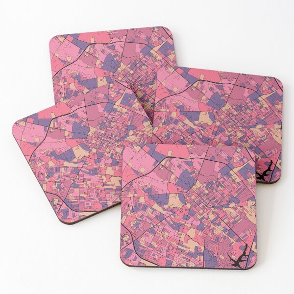 Item preview, Lexington Map Pattern in Purple & Pink designed and sold by PatternMaps.