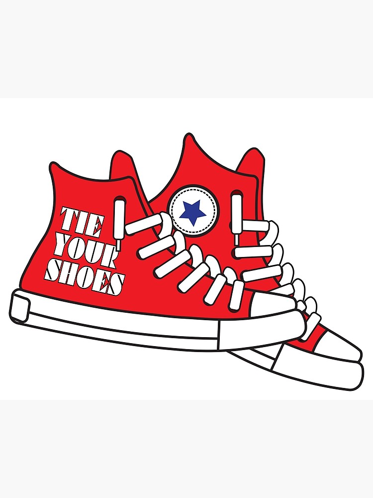 Clip Art Tie Their Shoes Shoe Lace — Stock Photo © Lenmdp #7600747