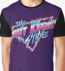 Die Nacht beginnt zu leuchten Grafik T-Shirt