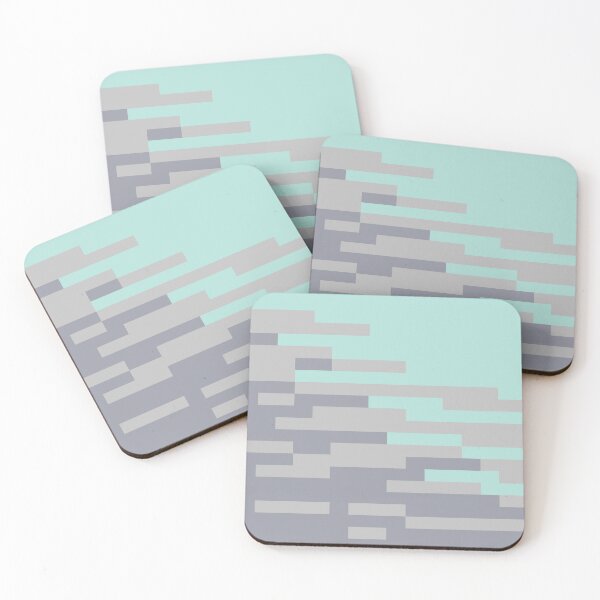 Item preview, Moonlight Water Flow // Vintage Pastel Ocean Water 1980s Pattern 8bit Pixel Art designed and sold by mixedpixels.