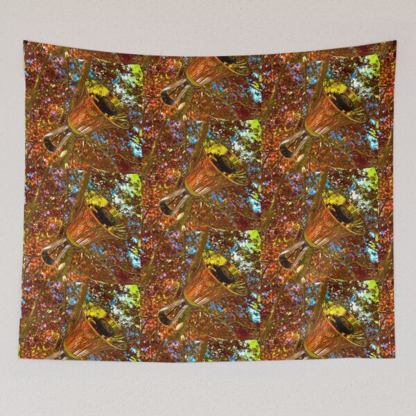 Item preview, Handbell in autumn gold fall foliage designed and sold by CelticClapper.