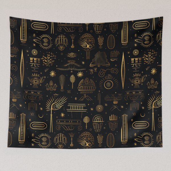 Item preview, Mystic Echoes: Ancient Egypt Hieroglyphics Unveiled designed and sold by AlienSkinEyes.