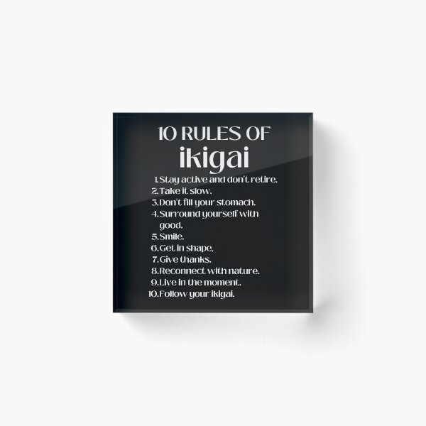 Item preview, Ten rules of ikigai  designed and sold by ky-cardina.