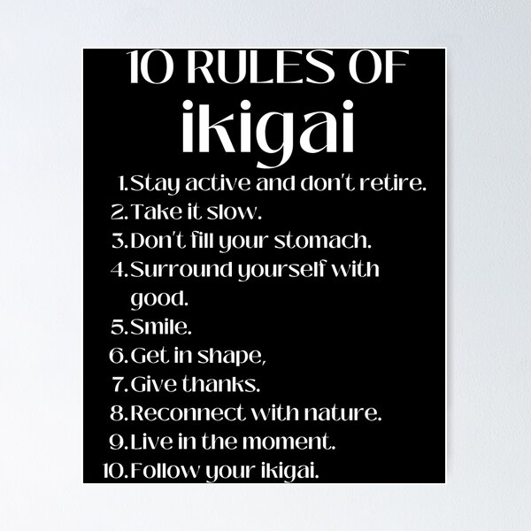 Item preview, Ten rules of ikigai  designed and sold by ky-cardina.