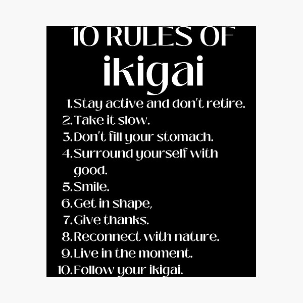 Item preview, Ten rules of ikigai  designed and sold by ky-cardina.
