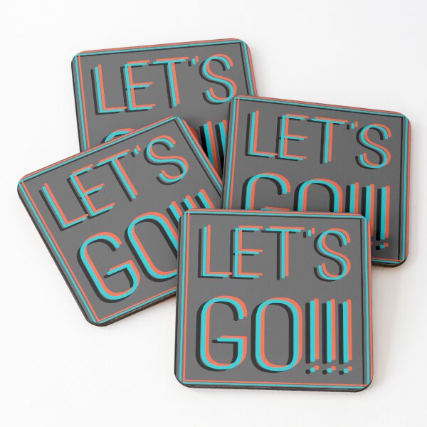 Item preview, Let’s Go orange and Cyan  designed and sold by ookaiyah.