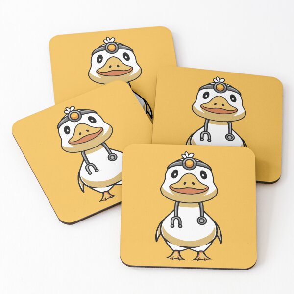 Item preview, cute duck doctor cartoon illustration designed and sold by cubbone.