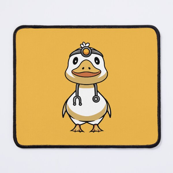 Item preview, cute duck doctor cartoon illustration designed and sold by cubbone.