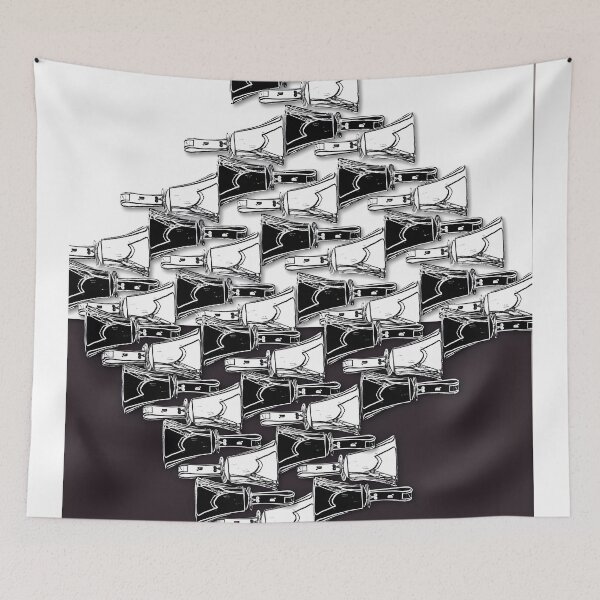Item preview, Contrasting Line Drawing Handbells designed and sold by CelticClapper.