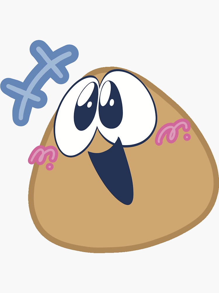 emo pou Sticker for Sale by Inverno85