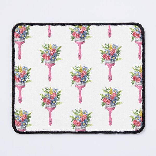 Item preview, Paint brush with flowers designed and sold by aticaart.