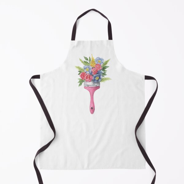 Item preview, Paint brush with flowers designed and sold by aticaart.