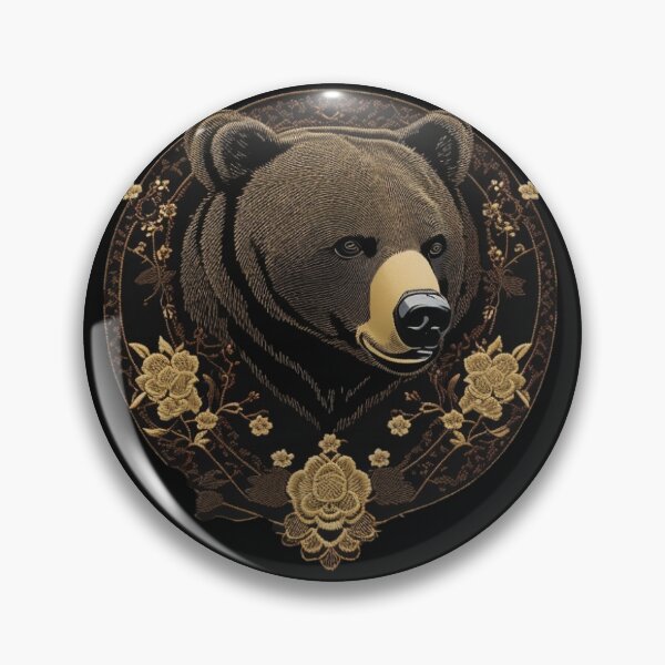 Item preview, The japanese embroidery style bear designed and sold by Ramen-Tees.