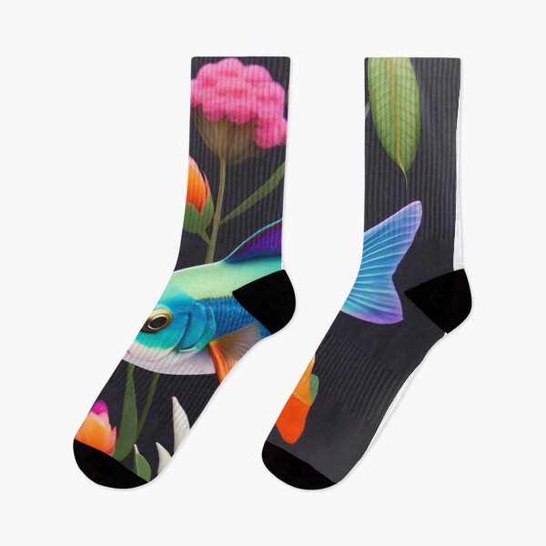 Item preview, beautiful fish with floral background designed and sold by NandoArtDesign.