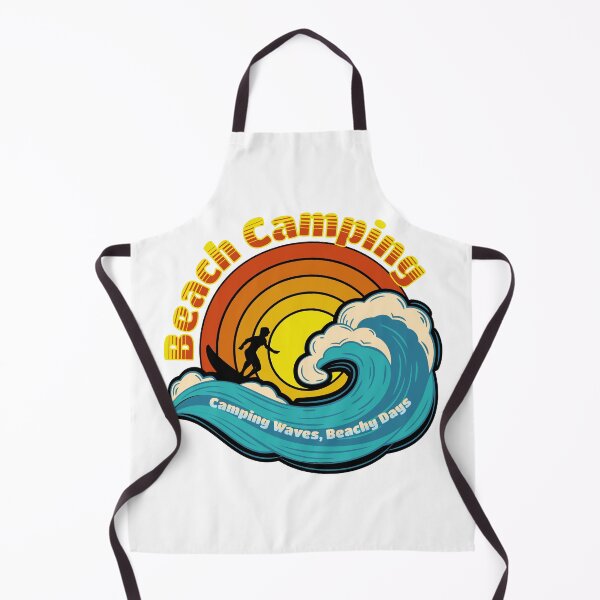 Item preview, Camping Waves - Beachy Days for campers and surfers designed and sold by All Year Round.