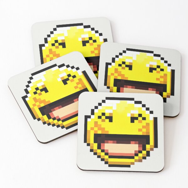 Item preview, Pixel Smiley Face - Yellow Joy designed and sold by pocketart2023.