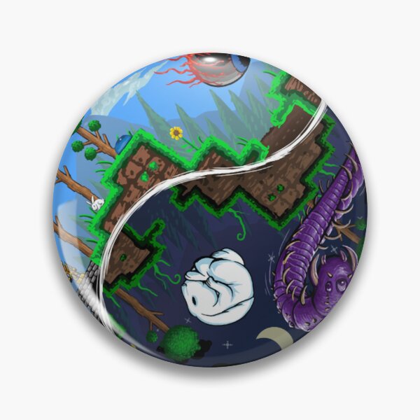Item preview, Terraria Game Night And Day Horror Design  designed and sold by SCOTFERNA.