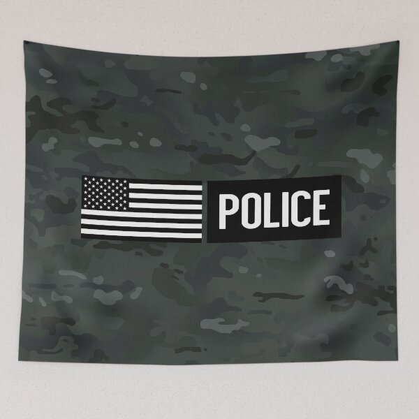 Item preview, Police: Black Camouflage designed and sold by Jared Davies.