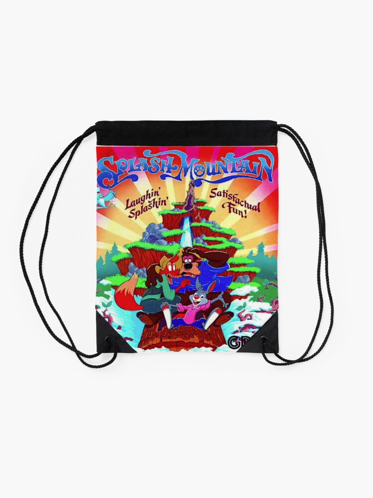 "Splash Mountain" Drawstring Bag by GavinAthmann Redbubble