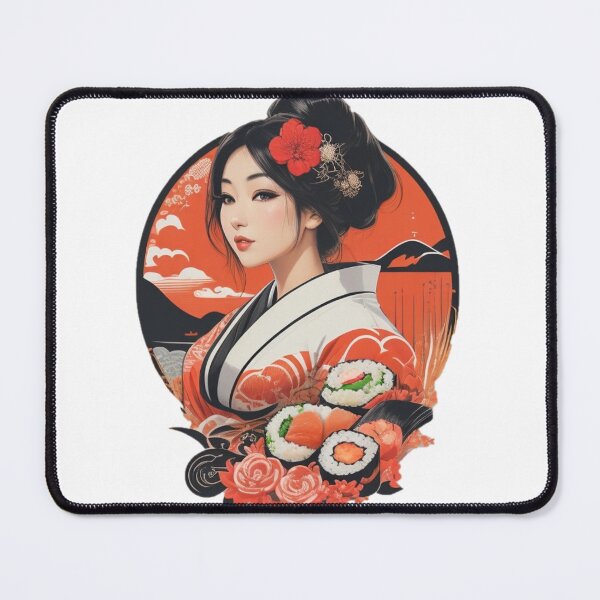 Item preview, The japanese sushi kimono women designed and sold by Ramen-Tees.