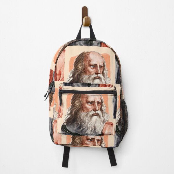 Item preview, Greek Philosopher Plato - orange - illustration  designed and sold by Litstoy.