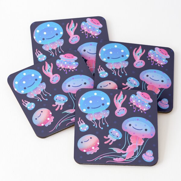 Item preview, Polka dot jellyfish - dark designed and sold by pikaole.