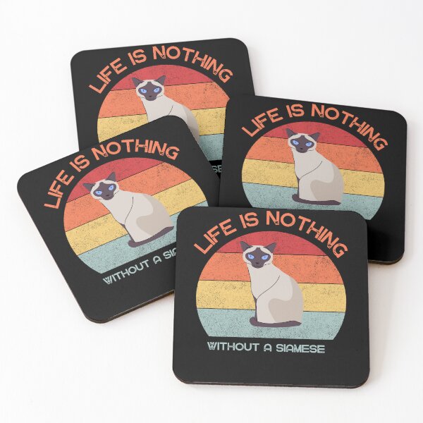 Item preview, Life is nothing without a Siamese designed and sold by CuteCatsCoffee.