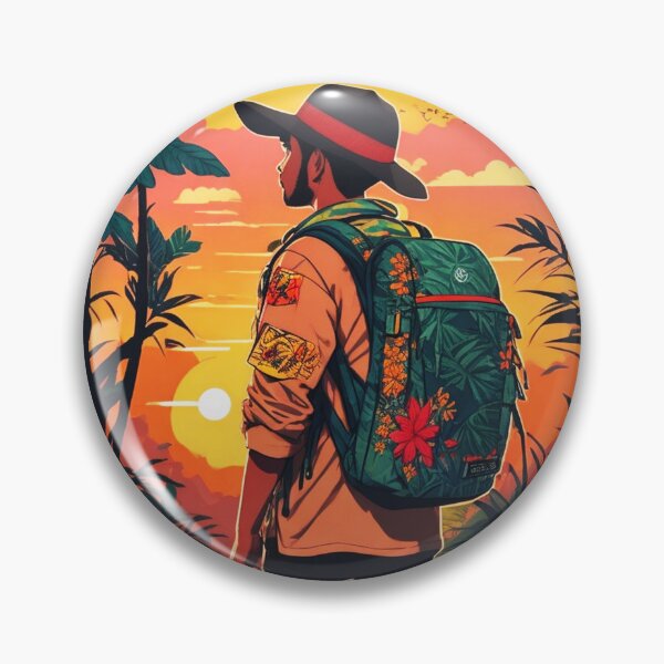 Item preview, Traveler  Wandering the Tropical Jungle at Sunset designed and sold by Ridiculam Toga.