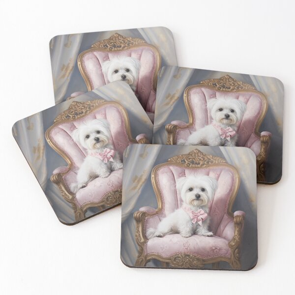 Item preview, Maltese Mischief in Bridgerton Neoclassicism designed and sold by furrypixels.