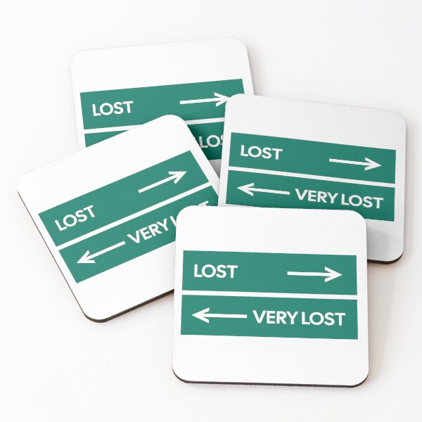 Item preview, Lost and Very Lost Road Sign Humor designed and sold by NewNomads.