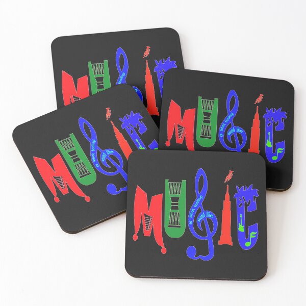 Item preview, MUSIC IS WHAT FEELINGS SOUND LIKE - FUNNY GREAT MUSIC  DEEP LOVE EXPRESSION SLOGAN FOR RELAXING. designed and sold by Ralek.