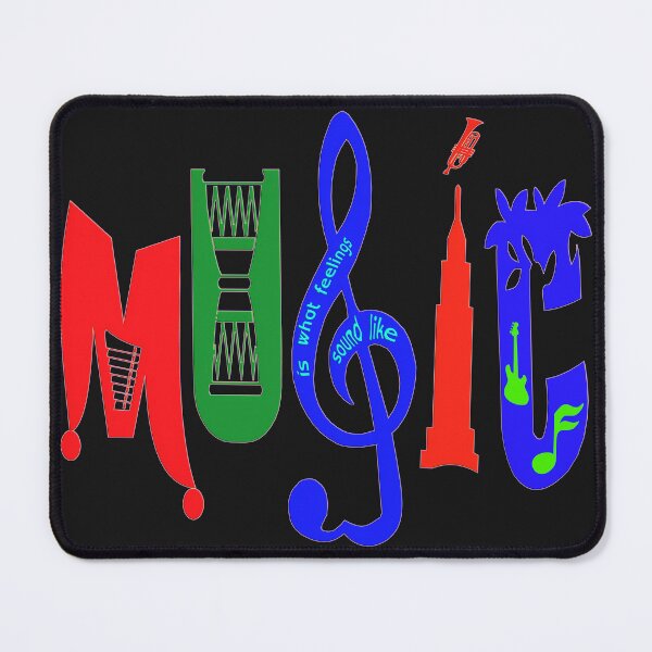 Item preview, MUSIC IS WHAT FEELINGS SOUND LIKE - FUNNY GREAT MUSIC DEEP LOVE EXPRESSION SLOGAN FOR RELAXING. designed and sold by Ralek.