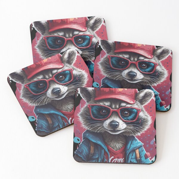 Item preview, Raccoon in Style: Cap and Jacket Ensemble designed and sold by Noblegraphics.