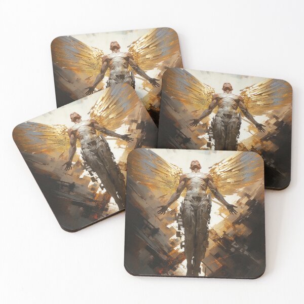 Item preview, The Ascension of Seraph, the Cybernetic Angel designed and sold by AM FineArtPrints.