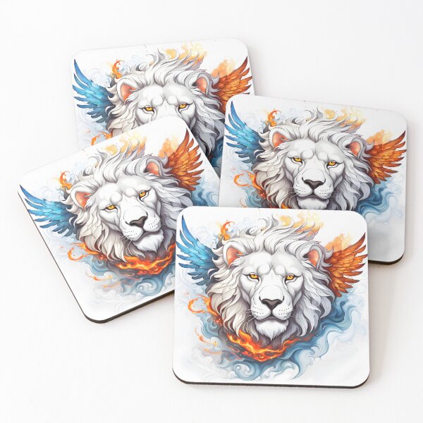 Item preview, Fire and Ice Lion pencil sketch designed and sold by OrlyLaWizard.
