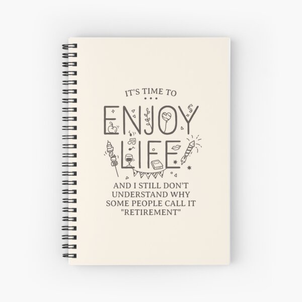 Item preview, Enjoy Life Retirement Funny Minimalist designed and sold by Geek Updated.