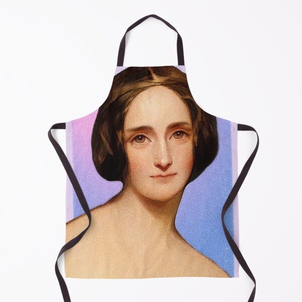 Item preview, English Novelist Mary Shelley - purple pink - illustration designed and sold by Litstoy.