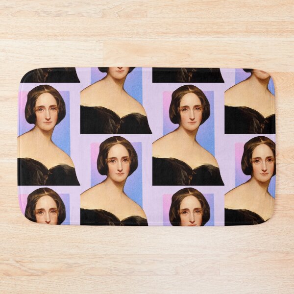 Item preview, English Novelist Mary Shelley - purple pink - illustration  designed and sold by Litstoy.