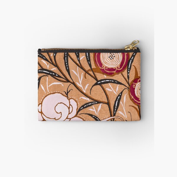 Item preview, Vintage Oriental Art Nouveau Pattern in Peachy Terracotta | P260 designed and sold by Piccolo Fiore Prints.