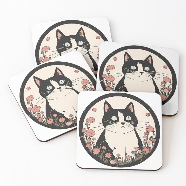 Item preview, Cute cat sticker designed and sold by Where the pigeons sleep.