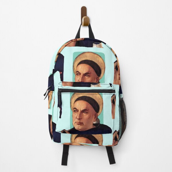 Item preview, Italian Priest Thomas Aquinas - pistachio - illustration  designed and sold by Litstoy.