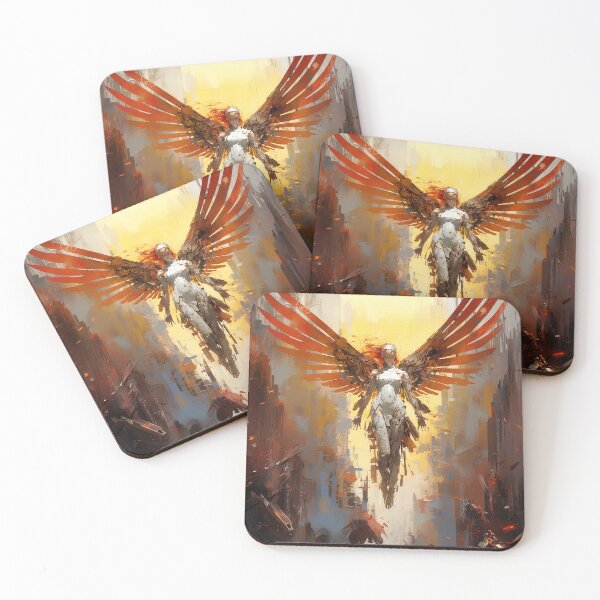 Item preview, The Ascension of Seraph, the Cybernetic Angel designed and sold by AM FineArtPrints.