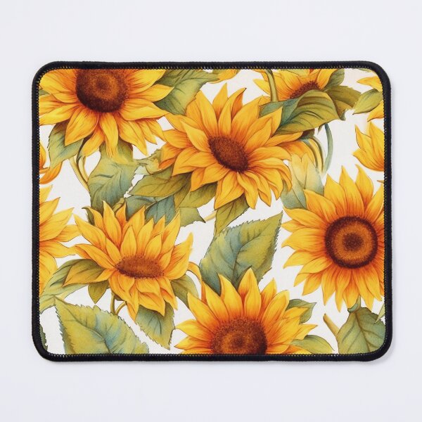 Item preview, Summer Sunflowers, Pretty Yellow Flowers Gardener Retro Fun designed and sold by madtoyman.