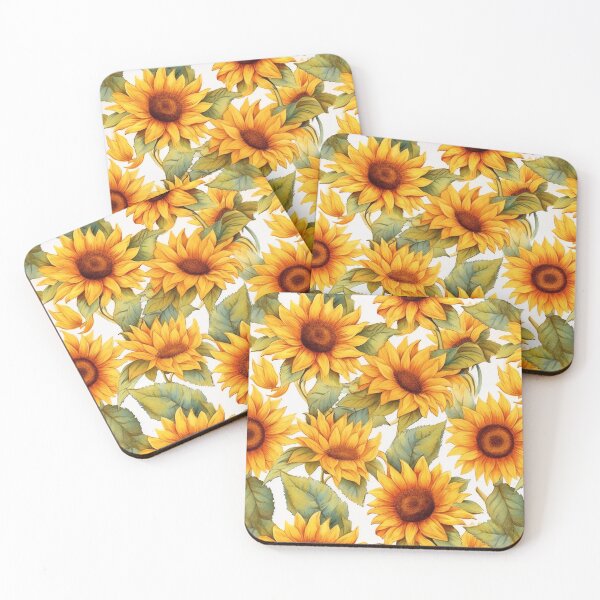 Item preview, Summer Sunflowers, Pretty Yellow Flowers Gardener Retro Fun designed and sold by madtoyman.