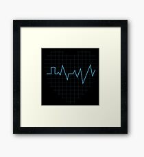 Whovian Heartbeat Framed Print