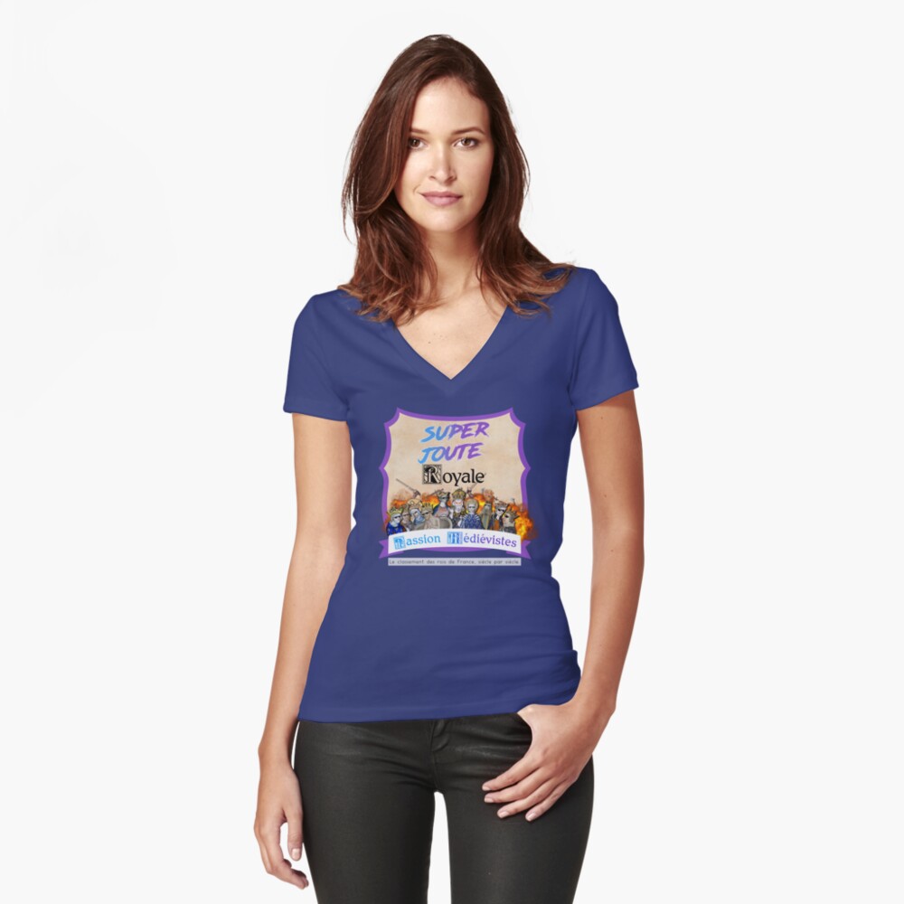 Aperçu de l'œuvre T-shirt moulant col V créée et vendue par PMedievistes.