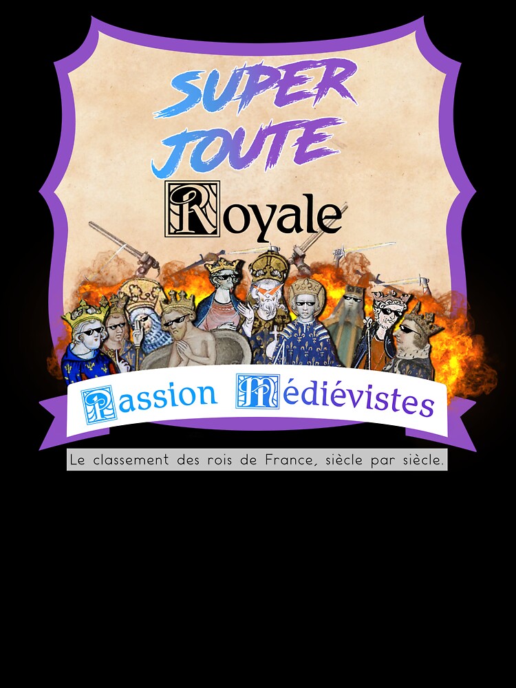 Aperçu 7 sur 7. T-shirt oversize avec l'œuvre Super Joute Royale parchemin créée et vendue par PMedievistes.